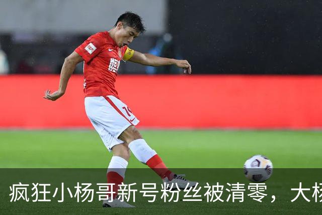 疯狂小杨哥新号粉丝被清零，大杨哥新号粉丝跌至2.6万！此前注销亿级旧账号